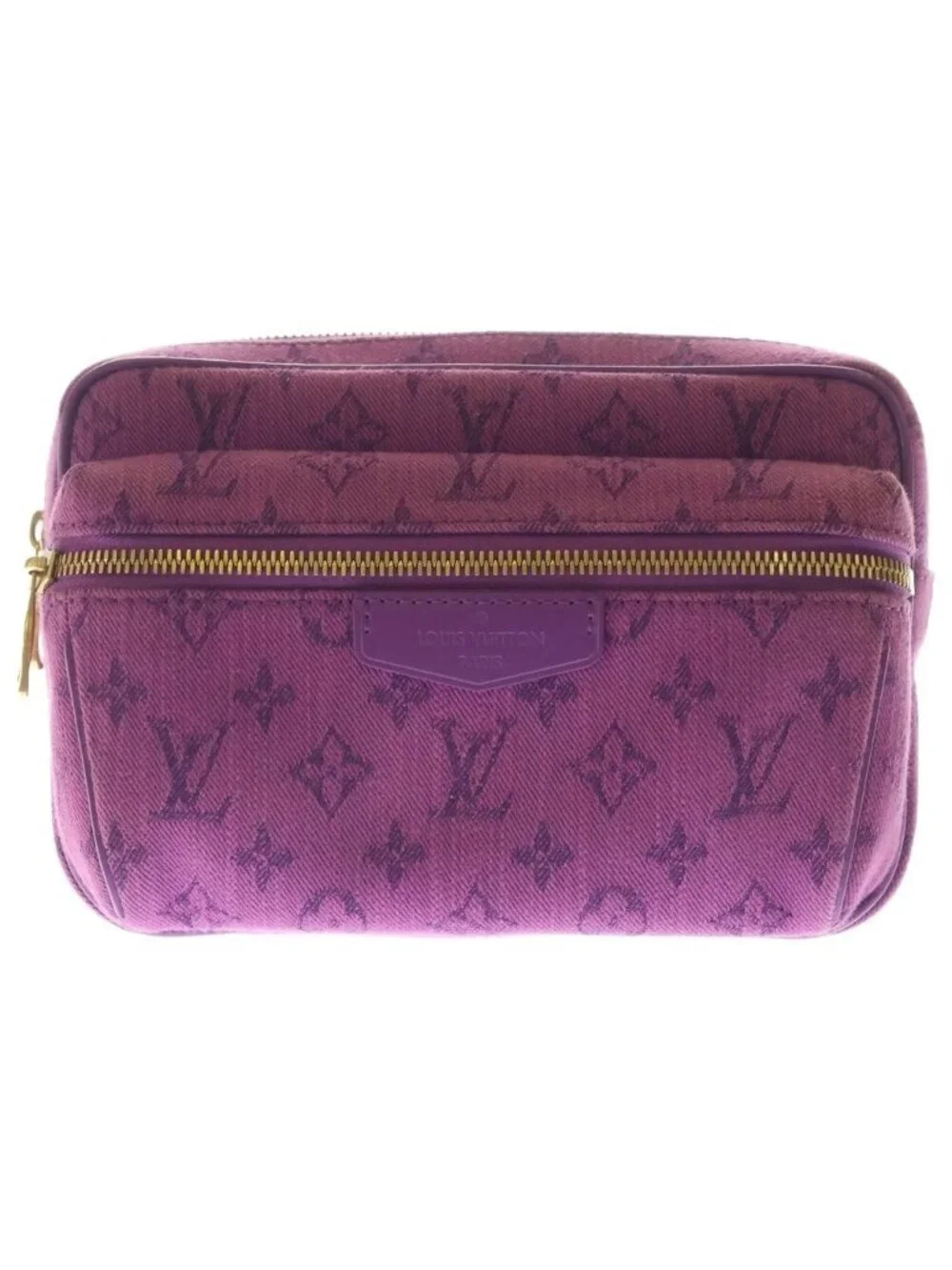 Louis Vuitton Monogram Denim Bum Bag Outdoor Violet Purple